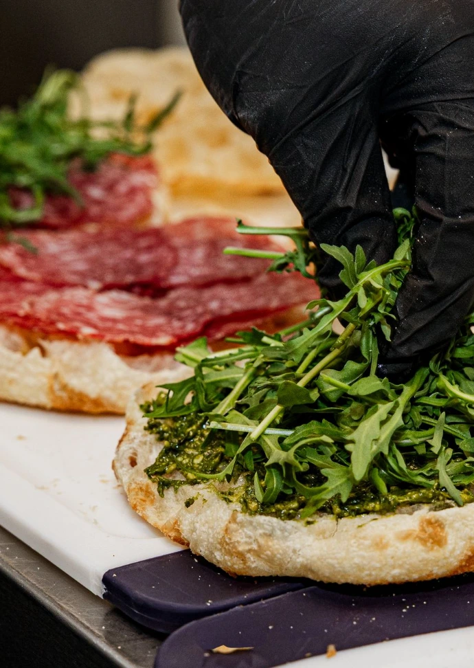 Focaccia Produktion